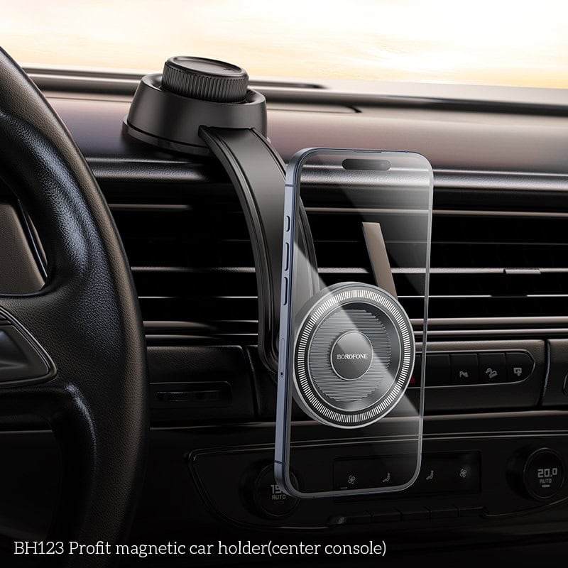 Borofone BH123 MagSafe Magnetic Dashboard Centre Console Car Mount Mobile Phone Holder Borofone BH123 MagSafe Magnetic Dashboard Centre Console Car Mount Mobile Phone Holder